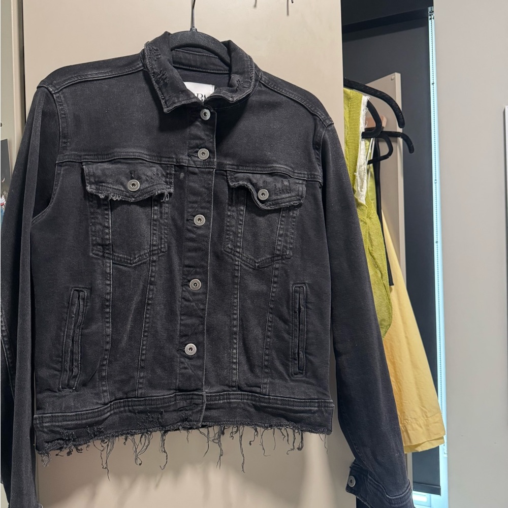 Zara Charcoal Denim Jacket